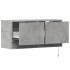 Mueble de TV de pared con luces LED gris hormigón 80x31x35