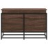 Caja de almacenaje con tapa madera marrón roble 80x40x51,5