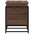 Caja de almacenaje con tapa madera marrón roble 80x40x51,5
