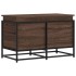 Caja de almacenaje con tapa madera marrón roble 80x40x51,5
