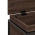 Caja de almacenaje con tapa madera marrón roble 80x40x51,5