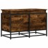 Caja de almacenaje con tapa madera roble ahumado 80x40x51,5