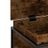 Caja de almacenaje con tapa madera roble ahumado 80x40x51,5