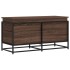 Caja de almacenaje con tapa madera marrón roble 100x40x51,5