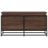 Caja de almacenaje con tapa madera marrón roble 100x40x51,5