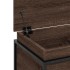 Caja de almacenaje con tapa madera marrón roble 100x40x51,5