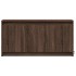 Mueble de TV LED madera ingeniería marrón roble 100x34x50