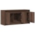 Mueble de TV LED madera ingeniería marrón roble 100x34x50