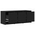 Mueble de TV con LED madera de ingeniería negro 97x34x40