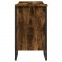 Armario lavabo baño madera ingeniería roble ahumado 91x35x60