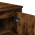 Armario lavabo baño madera ingeniería roble ahumado 91x35x60