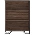 Estantería madera de ingeniería marrón roble 80x31x106