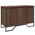 Armario lavabo baño madera ingeniería marrón roble 91x35x60