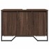 Armario lavabo baño madera ingeniería marrón roble 91x35x60