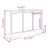Armario lavabo baño madera ingeniería marrón roble 91x35x60