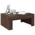 Mesa de centro con Infinity LED marrón roble 70x50x30