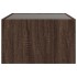 Mesa de centro con Infinity LED marrón roble 70x50x30