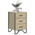 Mesita de noche madera de ingeniería roble Sonoma 40x41x60