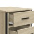 Mesita de noche madera de ingeniería roble Sonoma 40x41x60