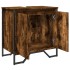 Armario lavabo baño madera ingeniería roble ahumado 60x35x60
