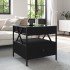 Mesa de centro con Infinity LED negro 50x50x51