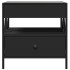 Mesa de centro con Infinity LED negro 50x50x51