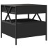 Mesa de centro con Infinity LED negro 50x50x51