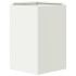 Jardineras hexagonales 2 uds acero blanco 46x40x45