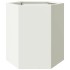 Jardineras hexagonales 2 uds acero blanco 46x40x45