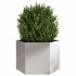 Jardinera hexagonal acero inoxidable 69x60x45