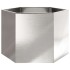 Jardinera hexagonal acero inoxidable 69x60x45