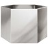 Jardinera hexagonal acero inoxidable 69x60x45