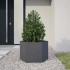 Jardinera hexagonal acero gris antracita 69x60x45