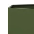 Jardinera hexagonal de acero verde oliva 104x90x45