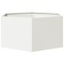 Jardinera hexagonal de acero blanco 104x90x45