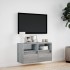 Mueble de TV de pared con luces LED gris Sonoma 80x31x45