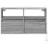 Mueble de TV de pared con luces LED gris Sonoma 80x31x45