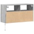 Mueble de TV de pared con luces LED gris Sonoma 80x31x45