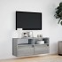 Mueble de TV de pared con luces LED gris Sonoma 100x31x45