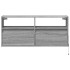 Mueble de TV de pared con luces LED gris Sonoma 100x31x45