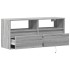 Mueble de TV de pared con luces LED gris Sonoma 100x31x45