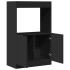 Aparador alto madera ingeniería negro 63x33x100