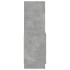 Aparador de madera de ingeniería gris hormigón 63x33x100