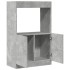 Aparador de madera de ingeniería gris hormigón 63x33x100