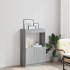Aparador de madera de ingeniería gris Sonoma 63x33x100