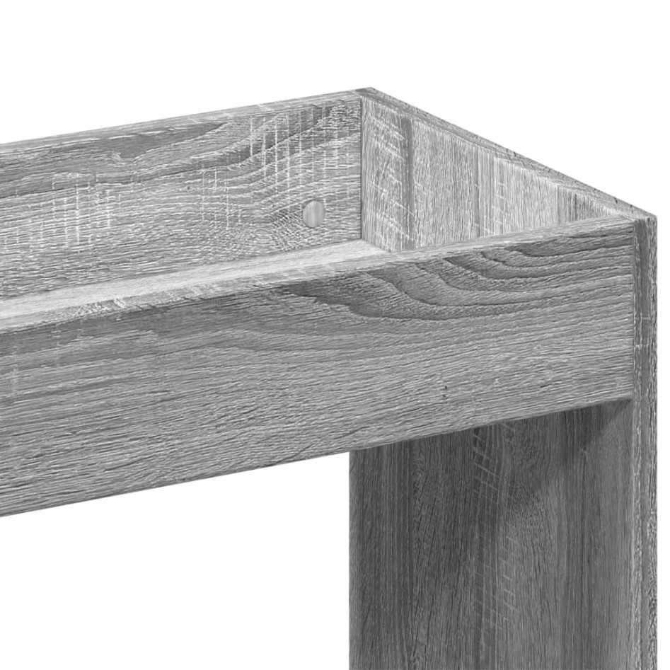 Aparador de madera de ingeniería gris Sonoma 63x33x100