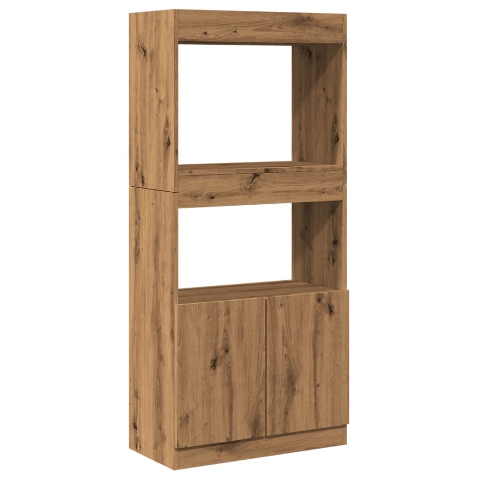 Aparador de madera de ingeniería roble artisian 63x33x140