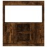 Aparador de madera de ingeniería roble ahumado 92x33x100