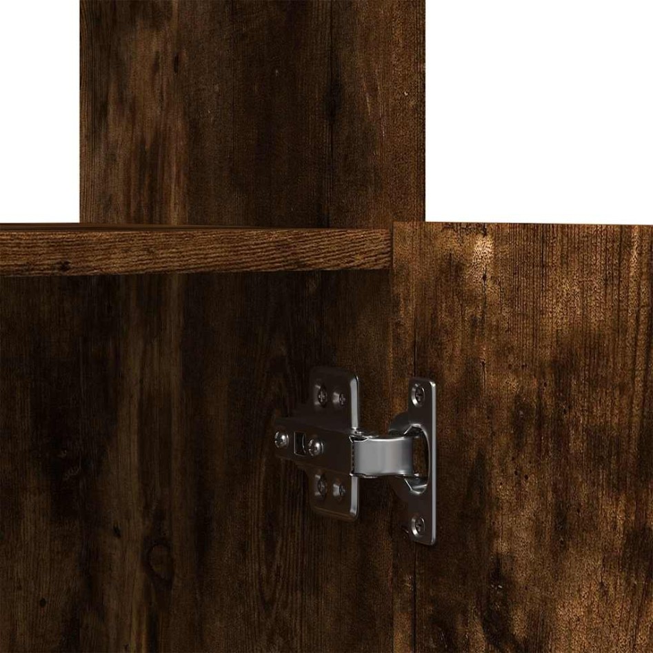 Aparador de madera de ingeniería roble ahumado 92x33x100