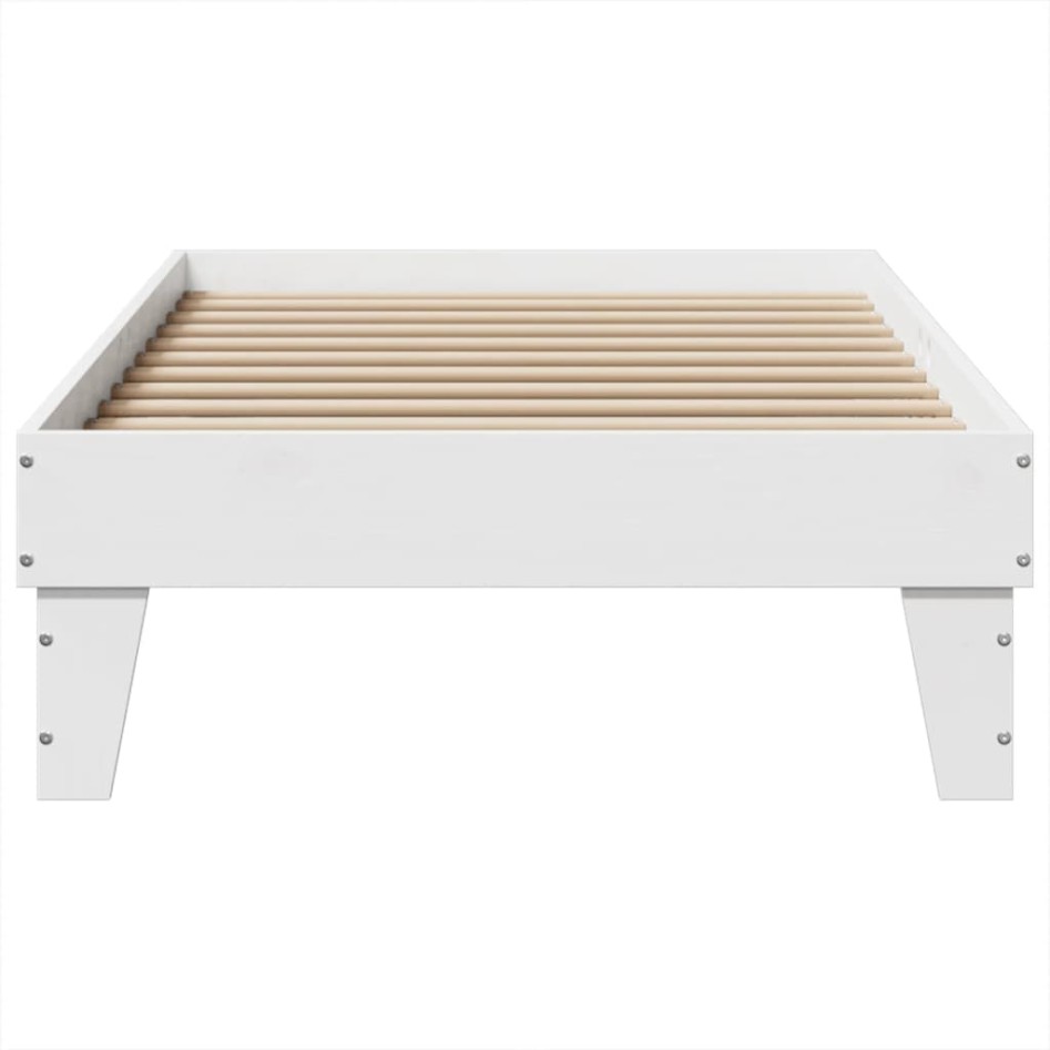 Estructura cama sin colchón madera maciza pino blanca